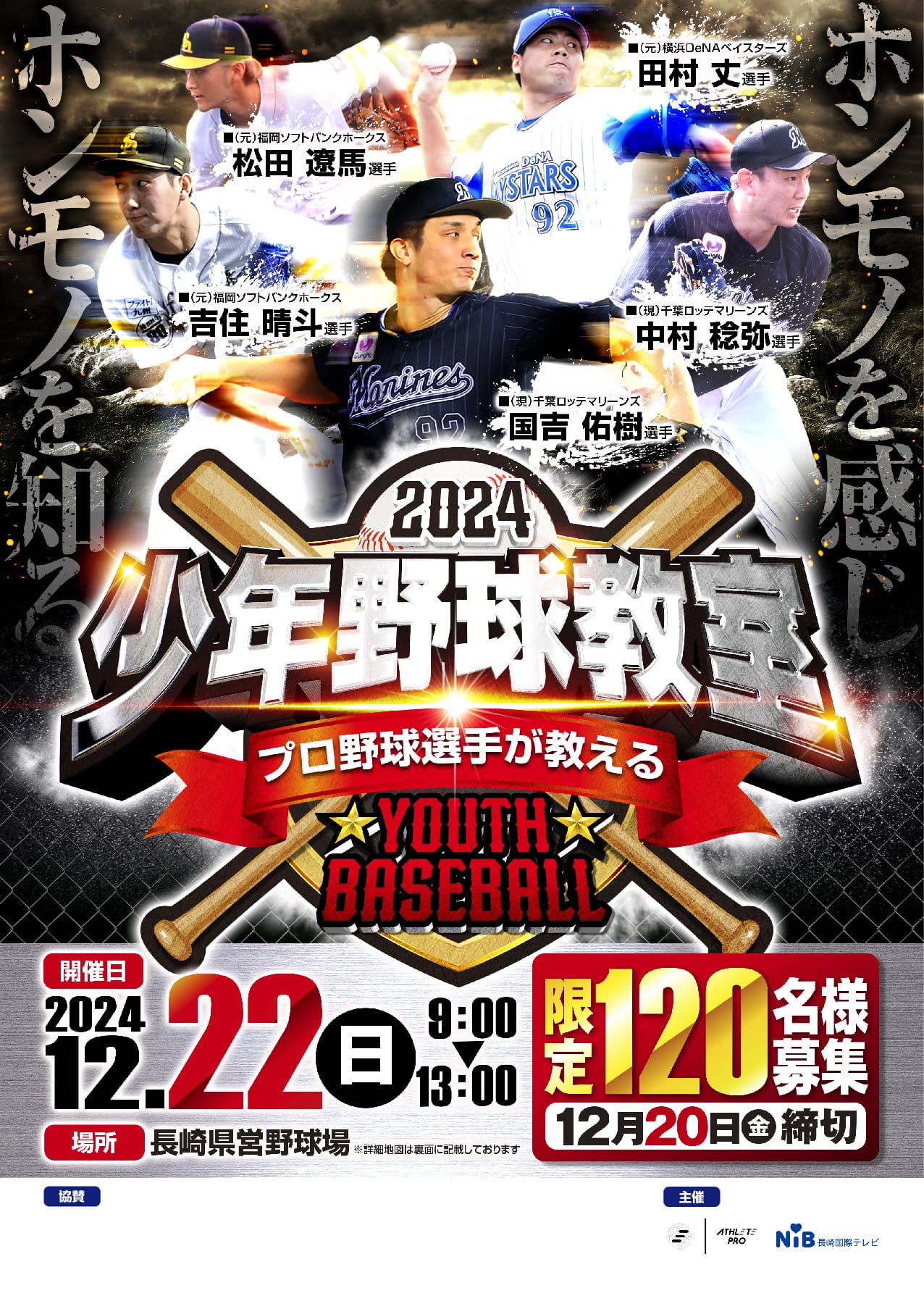 2024-12-22 長崎ビッグNスタジアム野球教室
